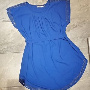 Royal blue tunic/mini dress
